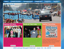 Tablet Screenshot of bluegillfestival.com